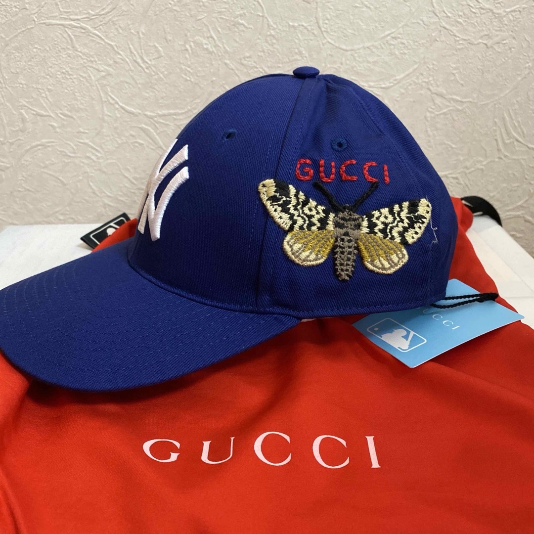 Gucci(グッチ)のGUCCI x MLB グッチ ベースボールキャップ 新品未使用 正規品 メンズの帽子(キャップ)の商品写真