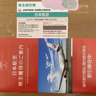 ジャル(ニホンコウクウ)(JAL(日本航空))のJAL株主優待券1枚➕旅行商品割引券一冊(その他)