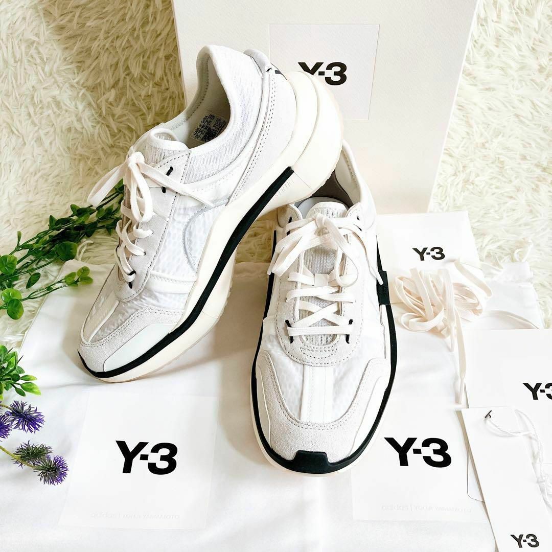 Y-3(ワイスリー)の【箱付き未使用品】Y-3 ワイスリー   厚底スニーカー   ロゴ　25㎝ レディースの靴/シューズ(スニーカー)の商品写真