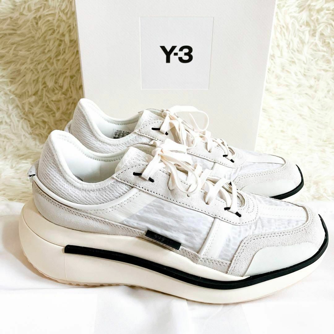 Y-3(ワイスリー)の【箱付き未使用品】Y-3 ワイスリー   厚底スニーカー   ロゴ　25㎝ レディースの靴/シューズ(スニーカー)の商品写真