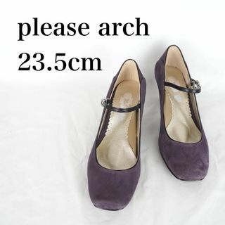 please arch*パンプス*23.5cm*パープル*M5744(ハイヒール/パンプス)