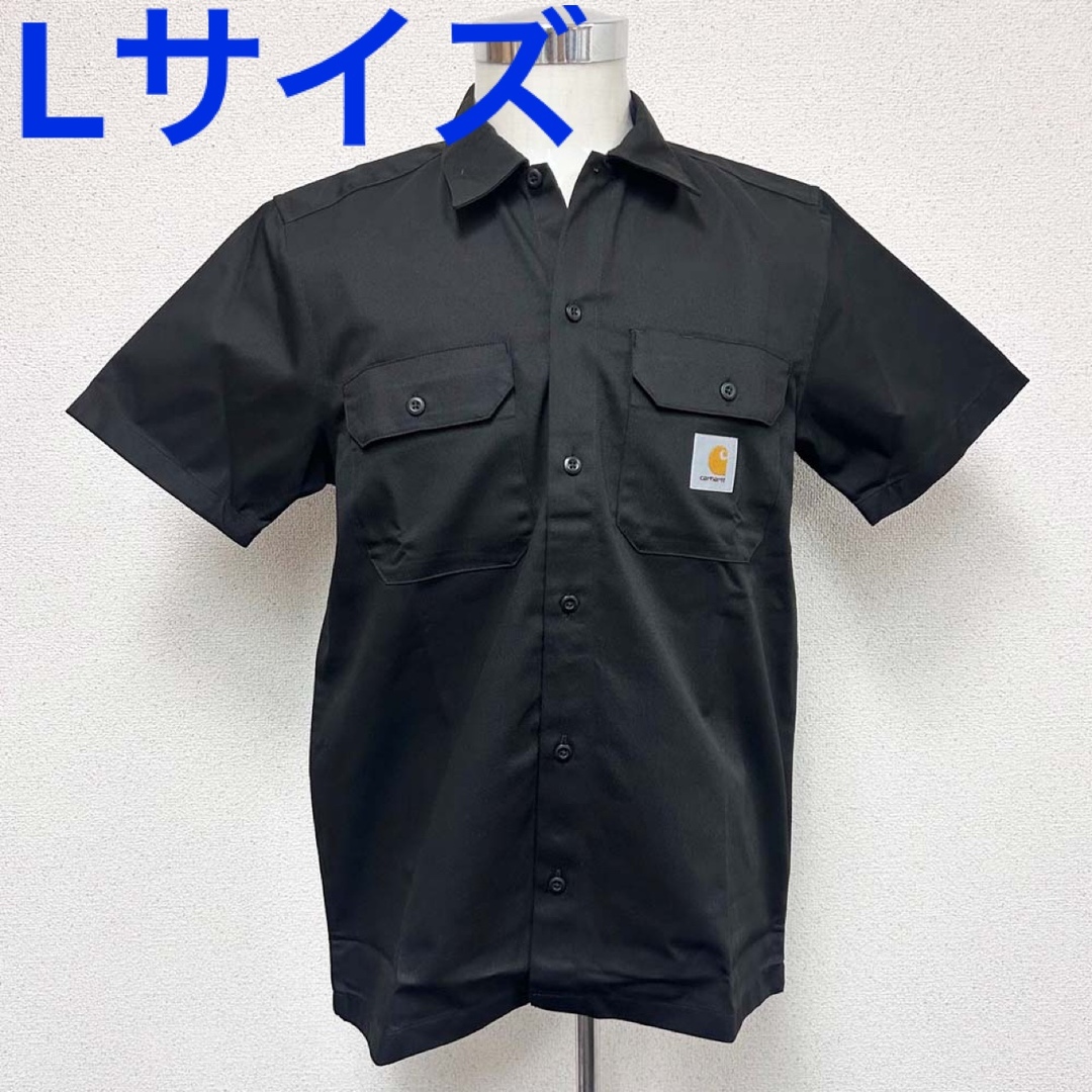 Charhartt WIP(カーハートダブリューアイピー)の新品 CARHARTT WIP カーハート MASTER SHIRT ブラックＬ メンズのトップス(シャツ)の商品写真