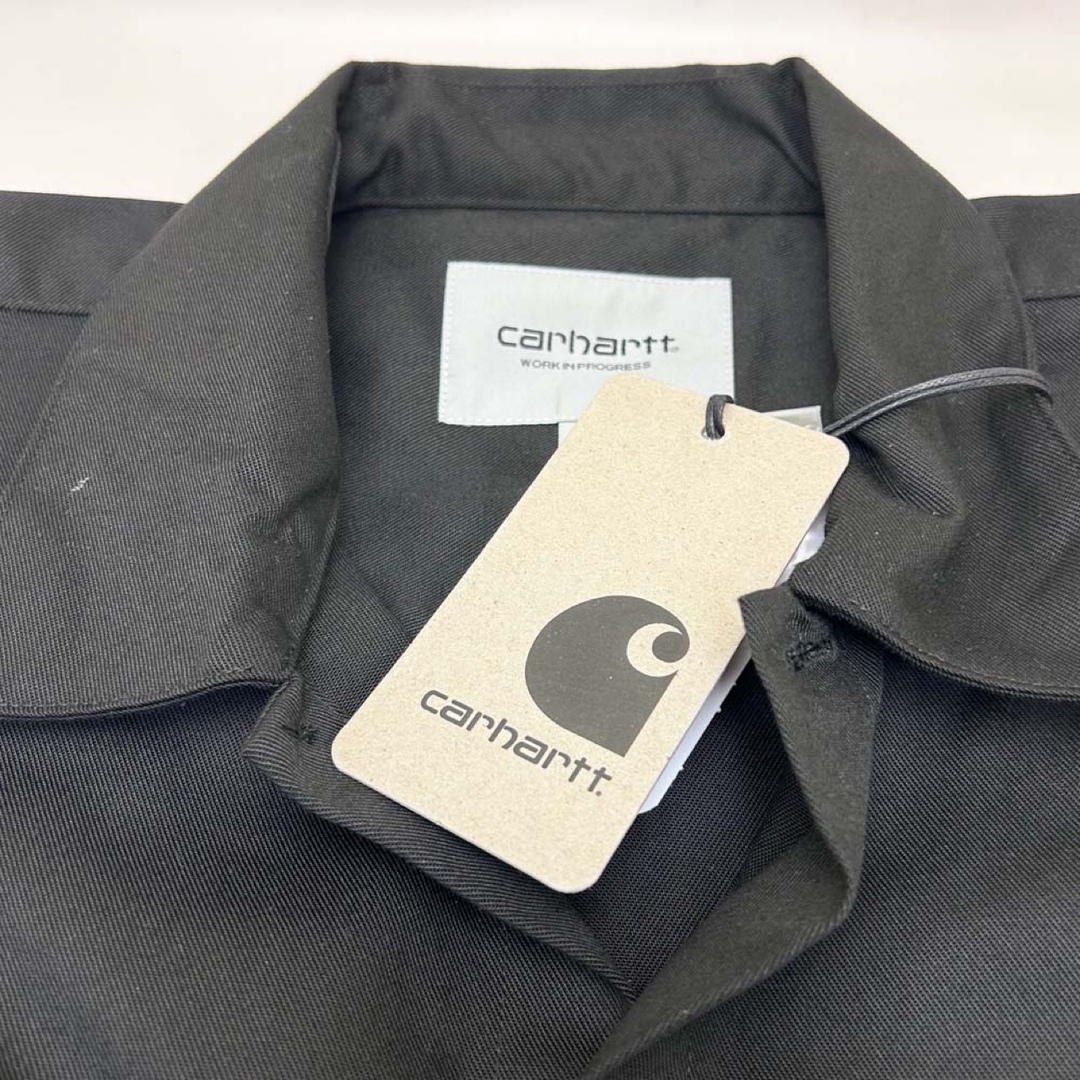 Charhartt WIP(カーハートダブリューアイピー)の新品 CARHARTT WIP カーハート MASTER SHIRT ブラックＬ メンズのトップス(シャツ)の商品写真