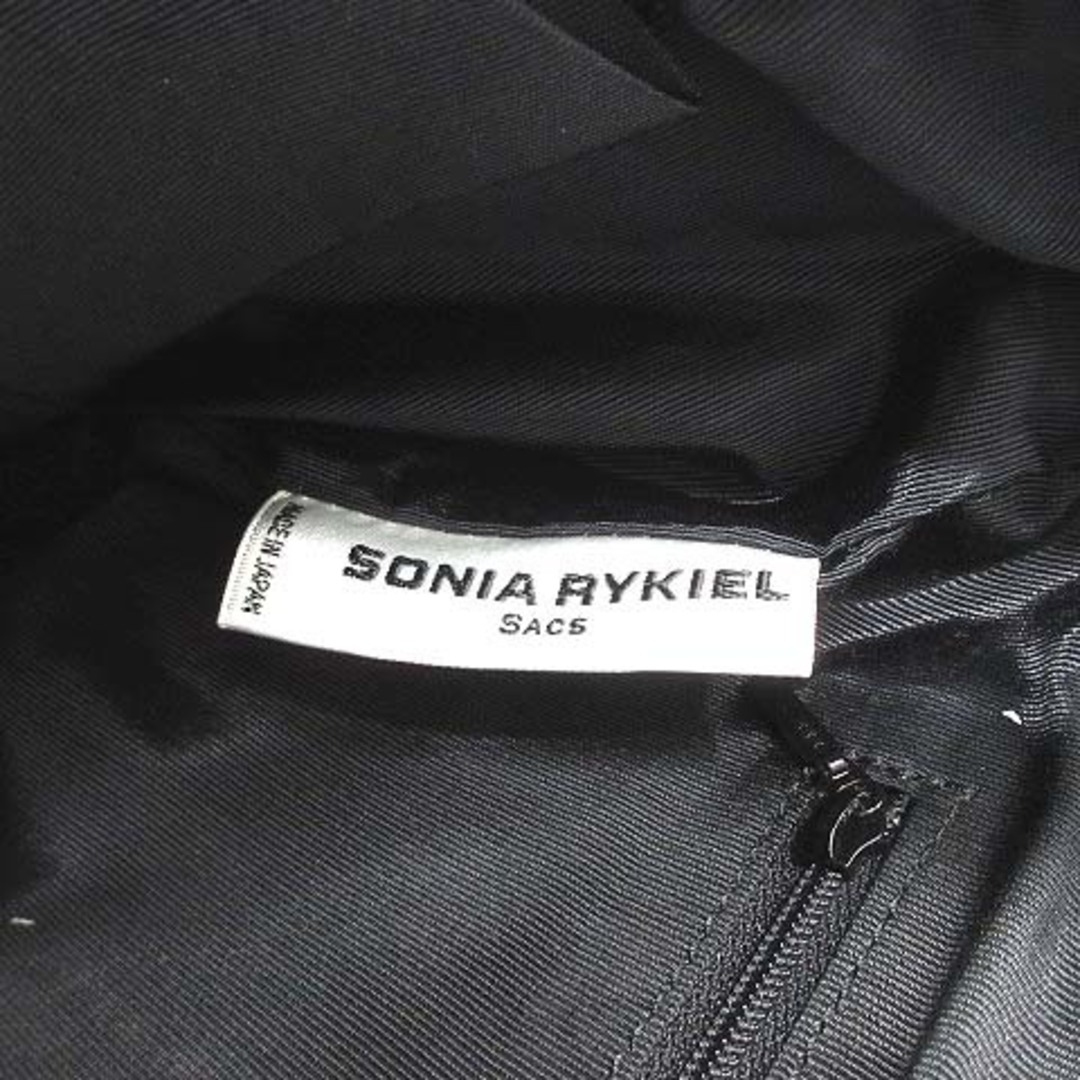 SONIA RYKIEL(ソニアリキエル)のソニアリキエル サガラ ロゴ ツイード ミニ トートバッグ ハンドバッグ グレー レディースのバッグ(トートバッグ)の商品写真