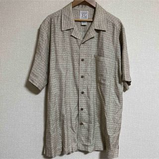 FIELD FG GEAR  柄シャツ　海外古着　ビンテージ　半袖　【S】(シャツ)