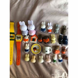 miffy - ミッフィー セット miffy ボリス ガチャガチャ 小さな陶器 時計 クリップ