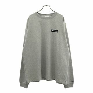 Columbia - コロンビア バックプリント 長袖 Tシャツ L グレー Columbia アウトドア ロンT メンズ 古着 【240410】