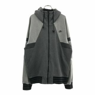 ナイキ(NIKE)のナイキ 長袖 スウェット ジップパーカー L グレー系 NIKE メンズ 古着 【240410】(パーカー)