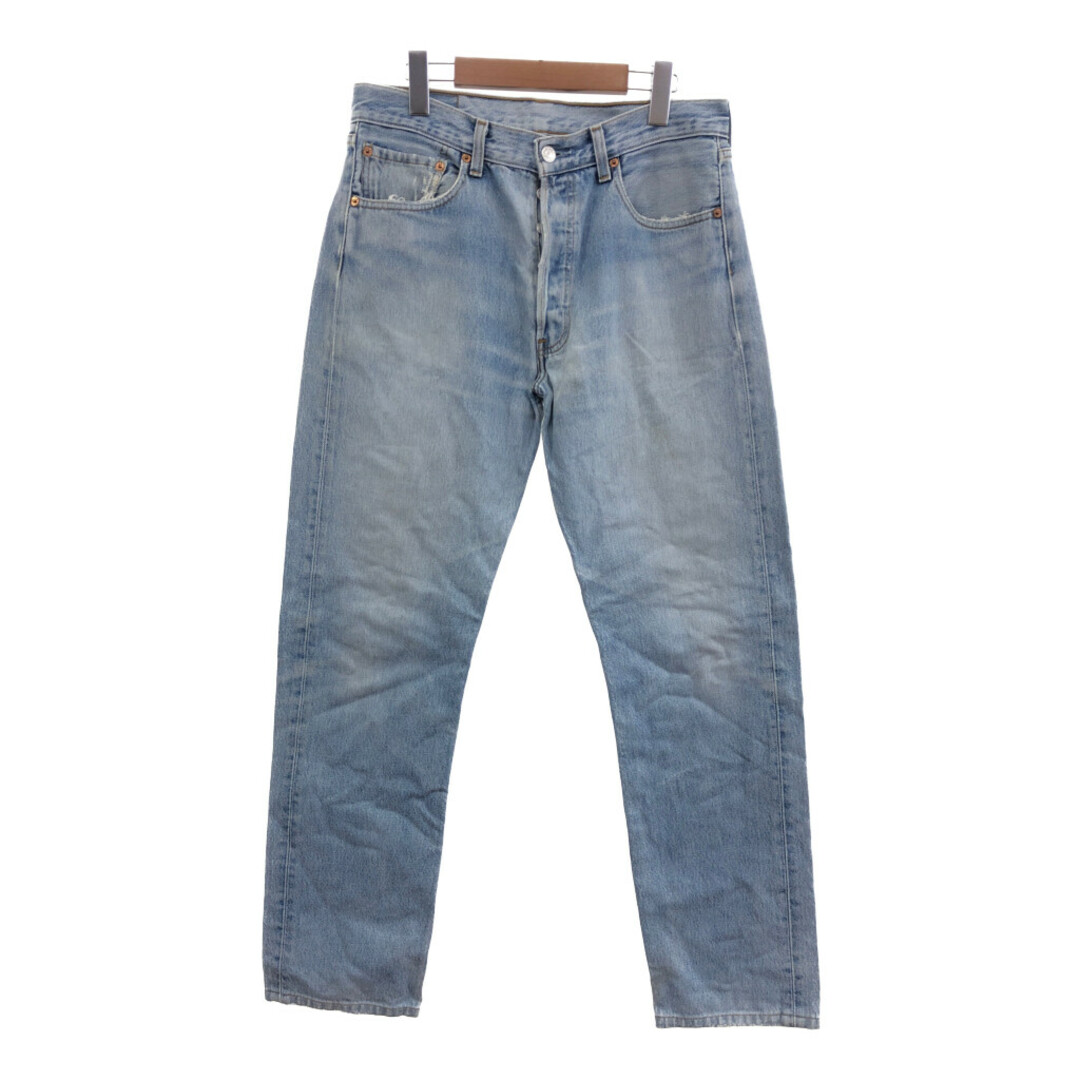 Levi's(リーバイス)の(テスト品) USA製 Levi's リーバイス 501 デニムパンツ インディゴ (メンズ W32 L30) 中古 古着 TEST7777 メンズのパンツ(デニム/ジーンズ)の商品写真