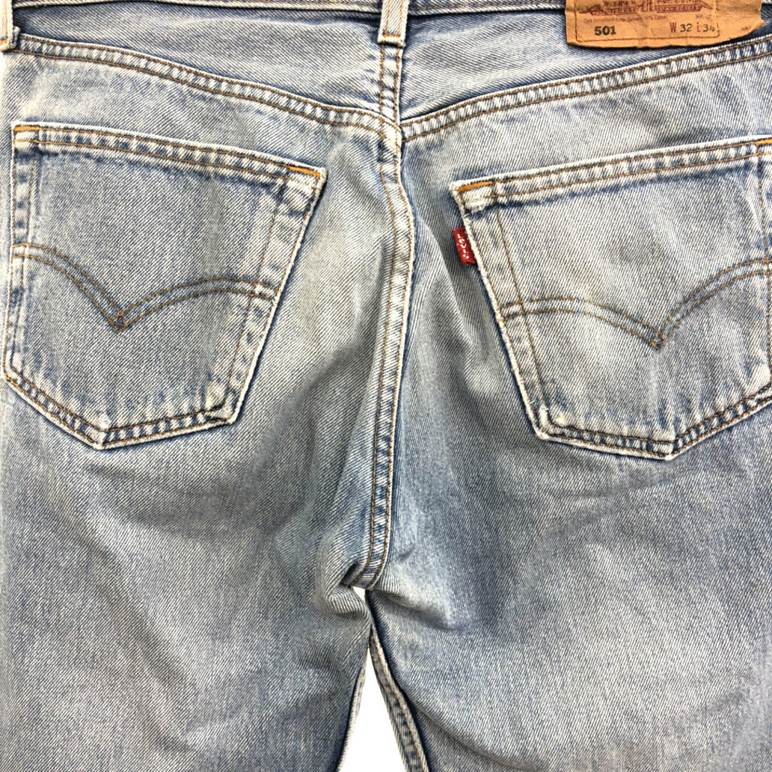 Levi's(リーバイス)の(テスト品) USA製 Levi's リーバイス 501 デニムパンツ インディゴ (メンズ W32 L30) 中古 古着 TEST7777 メンズのパンツ(デニム/ジーンズ)の商品写真