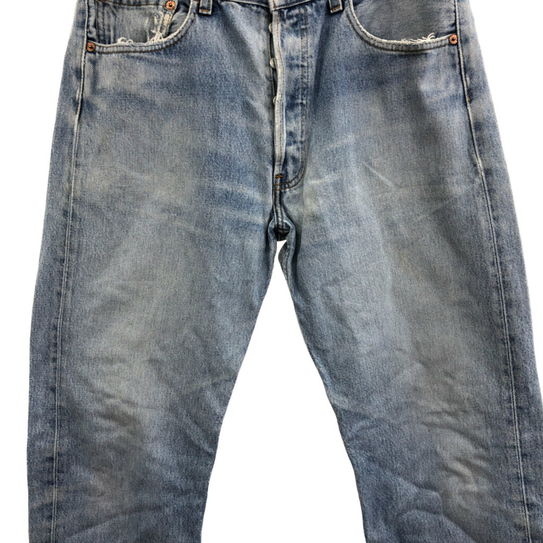 Levi's(リーバイス)の(テスト品) USA製 Levi's リーバイス 501 デニムパンツ インディゴ (メンズ W32 L30) 中古 古着 TEST7777 メンズのパンツ(デニム/ジーンズ)の商品写真