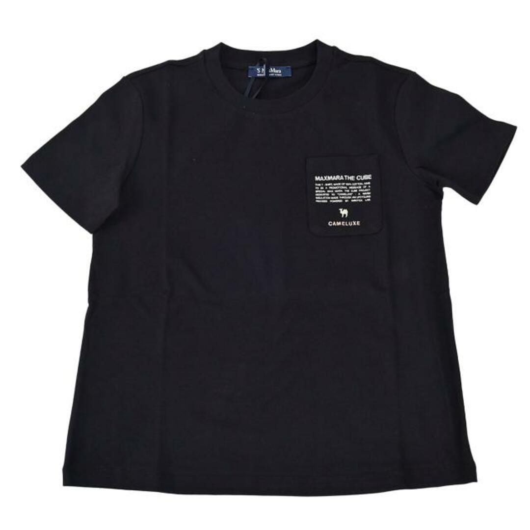 Max Mara(マックスマーラ)のエス マックスマーラ S MAX MARA Tシャツ SAX 24199710216 019 ブラック 2024SS レディース ブラック S（3000044758） レディースのトップス(Tシャツ(半袖/袖なし))の商品写真