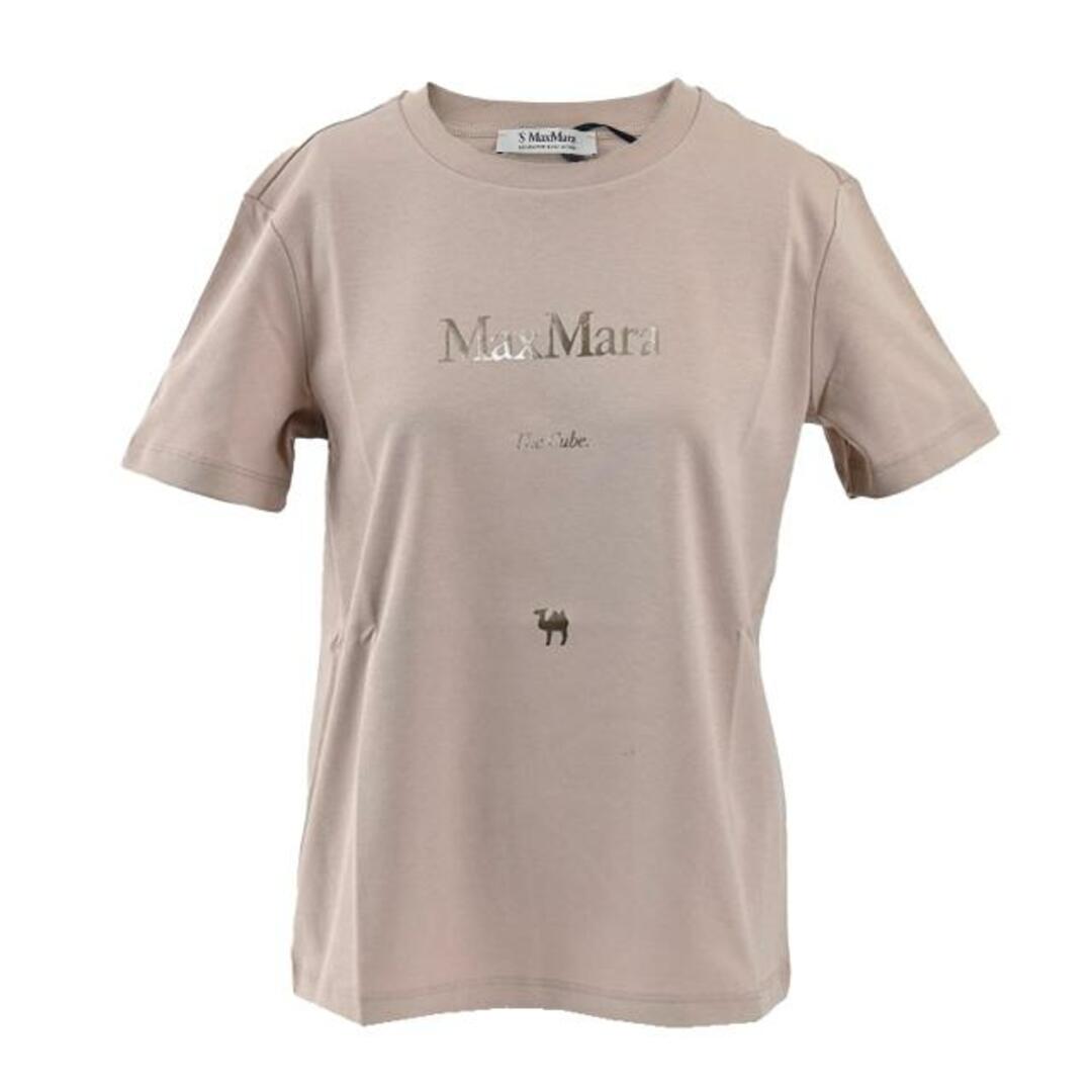 Max Mara(マックスマーラ)のエス マックスマーラ S MAX MARA Tシャツ QUIETO 24199710116 014 ベージュ 2024SS レディース ベージュ Ｌ（3000044737） レディースのトップス(Tシャツ(半袖/袖なし))の商品写真