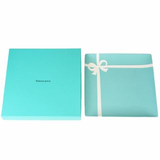 ティファニー(Tiffany & Co.)のティファニー Tiffany&Co. ブルーボックス スクエアプレート 角皿 ボーンチャイナ ティファニーブルー ボウシリーズ リボン 2548 6013【中古】(食器)