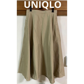 ユニクロ(UNIQLO)のお値下げ UNIQLO ユニクロ ベージュスカート レディースLサイズ(ロングスカート)