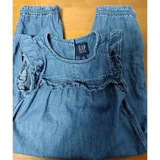 ギャップ(GAP)のGAP DENIM ロンパース(3-6m)(ロンパース)