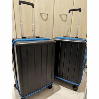 6段シェルフキャリーケース　Mサイズ65L　ブルー(旅行用品)