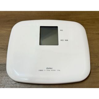 タニタ(TANITA)のdretec 体重計　5〜150kg   100g単位　ホワイト(体重計)