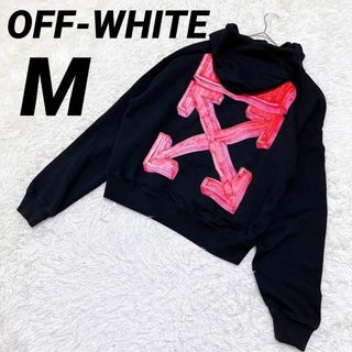 OFF-WHITE - 【OFF-WHITE】オフホワイト（M）パーカー フード付き フーディ