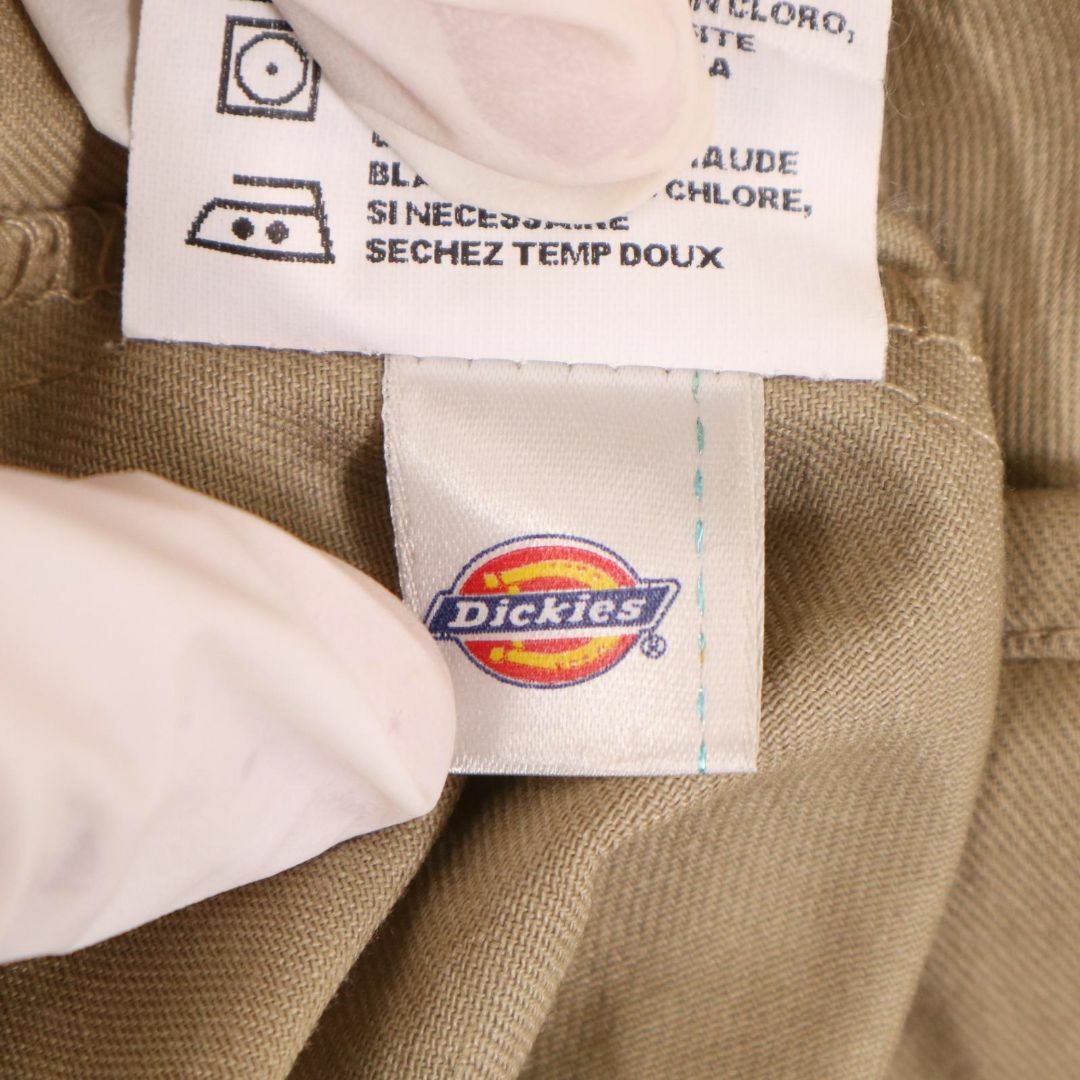 Dickies(ディッキーズ)のDickies 企業系 企業ロゴ ワッペン 長袖ワークシャツ US古着 メンズのトップス(シャツ)の商品写真