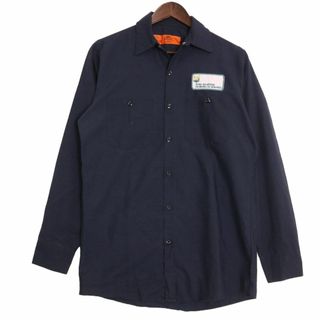 レッドキャップ(RED KAP)のREDKAP/レッドキャップ 海外企業ロゴ ワッペン 長袖ワークシャツ US古着(シャツ)