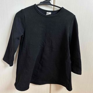 ビー(Bee)のAライン　チュニック　ワンピース　黒　裏起毛　110cm bee(Tシャツ/カットソー)