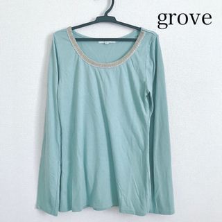 グローブ(grove)のgrove 春色カットソー(カットソー(長袖/七分))