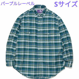 nanamica - ノースフェイス パープルレーベル ビッグワークシャツ　チェックシャツ