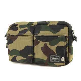 A BATHING APE - 新品 A BATHING APE ア ベイシング エイプ バッグ PORTER ポーター 1stカモ 猿迷彩 ウエストバッグ 1ST CAMO SHOULDER BAG グリーンカモ 吉田カバン コラボ【メンズ】