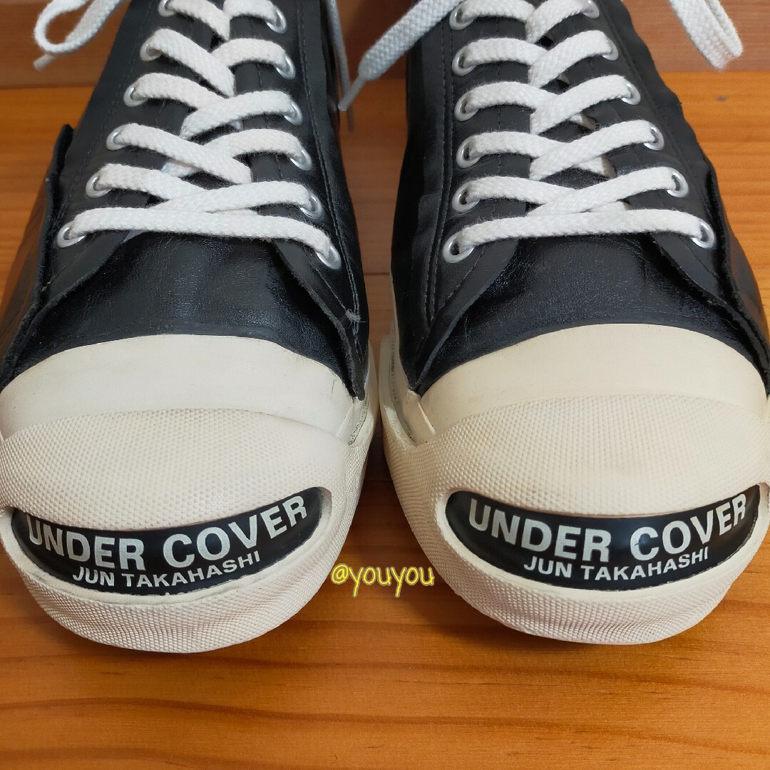 UNDERCOVER(アンダーカバー)のＬサイズ【初期オリジナル】ブラック本革ジャックパーセル型 UNDERCOVER メンズの靴/シューズ(スニーカー)の商品写真