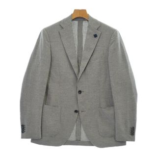 ラルディーニ(LARDINI)のLARDINI テーラードジャケット 44(S位) グレー系(千鳥格子) 【古着】【中古】(テーラードジャケット)