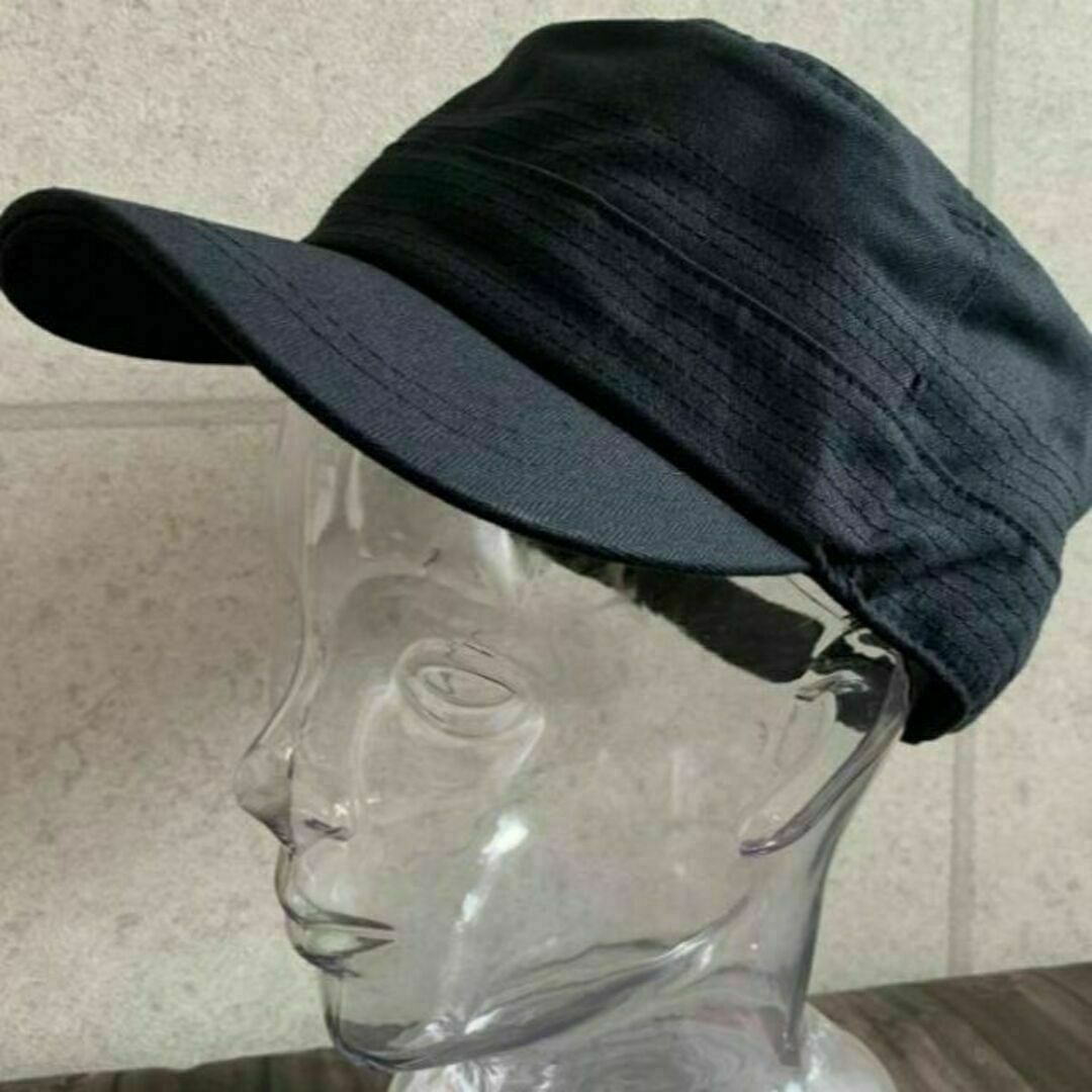 送料込 新品 帽子 ステッチ ワーク キャップ オールシーズン 男女兼用 8黒 メンズの帽子(キャップ)の商品写真