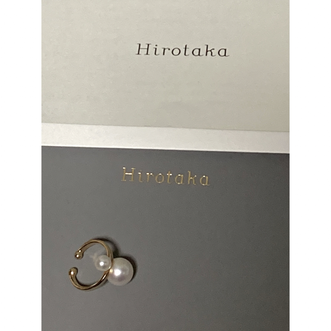 ESTNATION(エストネーション)の美品　hirotaka ヒロタカ　アコヤダブルパール イヤーカフ　k10YG レディースのアクセサリー(イヤーカフ)の商品写真