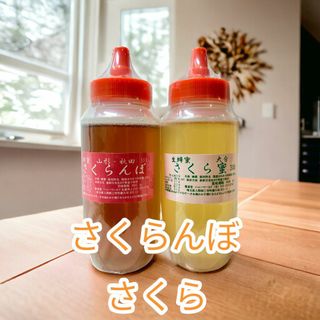 さくら蜜　さくらんぼ蜜　生はちみつ　各300ｇ2本セット　計600ｇ国産　   