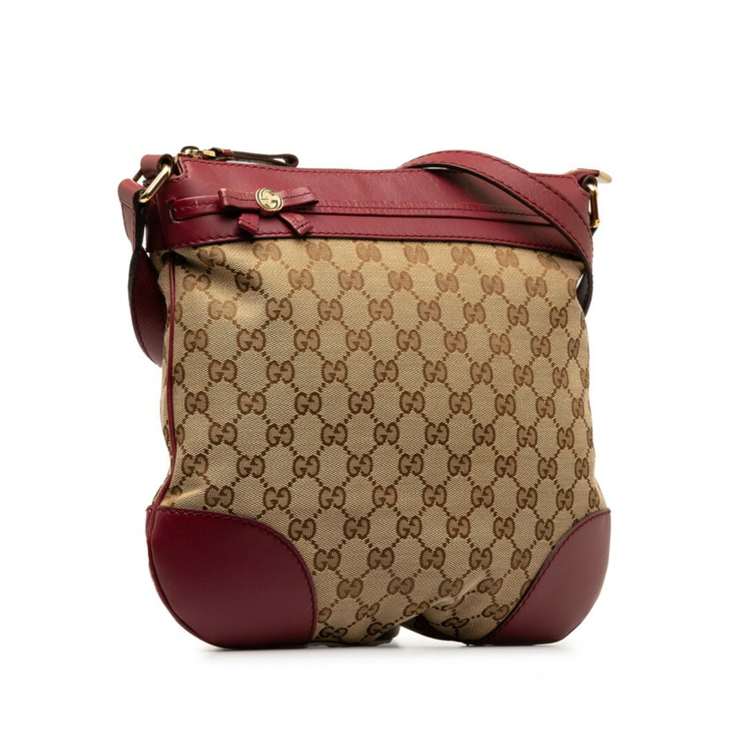 Gucci(グッチ)のグッチ GGキャンバス プリンシー 斜め掛け ショルダーバッグ 257065 レザー レディース GUCCI 【1-0142701】 レディースのバッグ(ショルダーバッグ)の商品写真