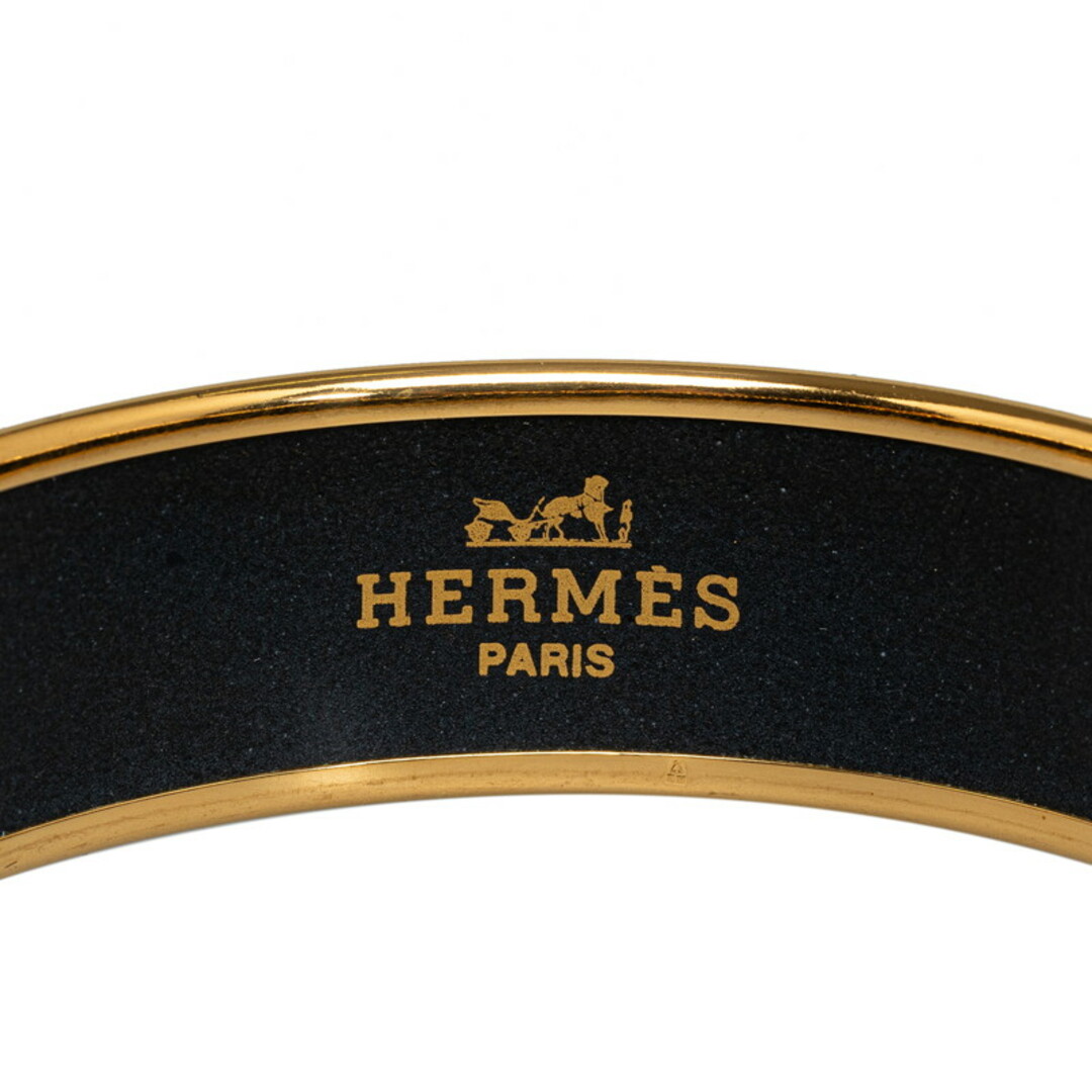 Hermes(エルメス)の美品 エルメス エマイユバングルGM サスペンダー バングル メッキ レディース HERMES 【222-45323】 レディースのアクセサリー(ブレスレット/バングル)の商品写真