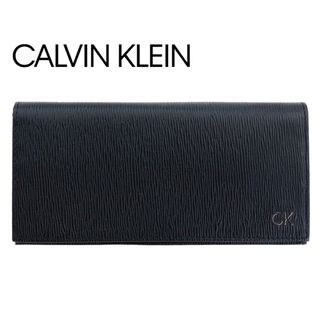 カルバンクライン 財布 長財布 Calvin Klein レザー ブラック 長札