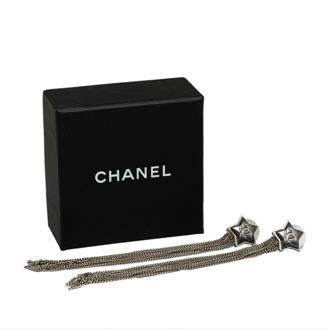 CHANEL(シャネル)の美品 シャネル ココマーク スターモチーフ フリンジ ピアス メタル レディース CHANEL 【222-45911】 レディースのアクセサリー(ピアス)の商品写真