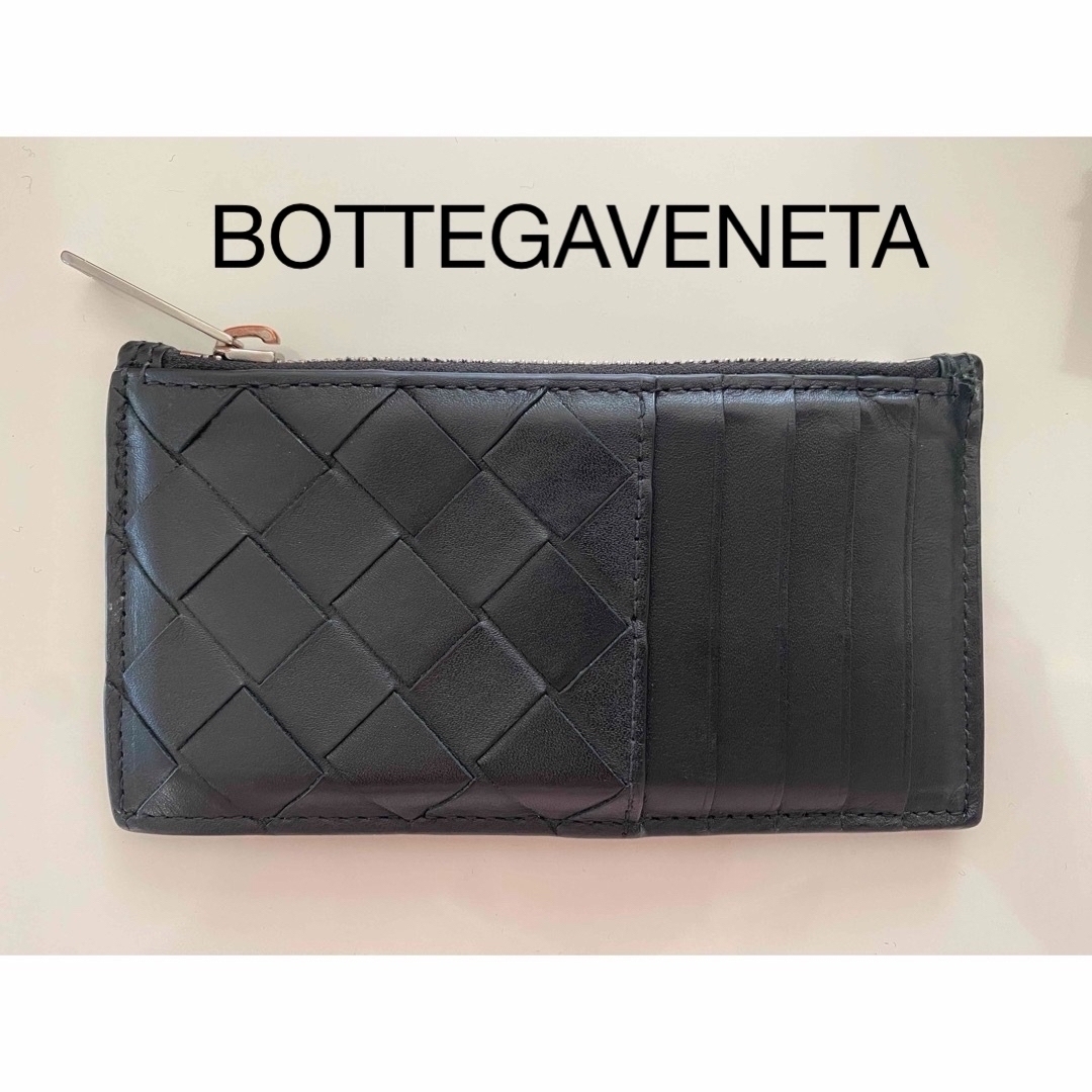 Bottega Veneta(ボッテガヴェネタ)の美品　正規品　BOTTEGAVENETA　カードケース　ブラック メンズのファッション小物(名刺入れ/定期入れ)の商品写真