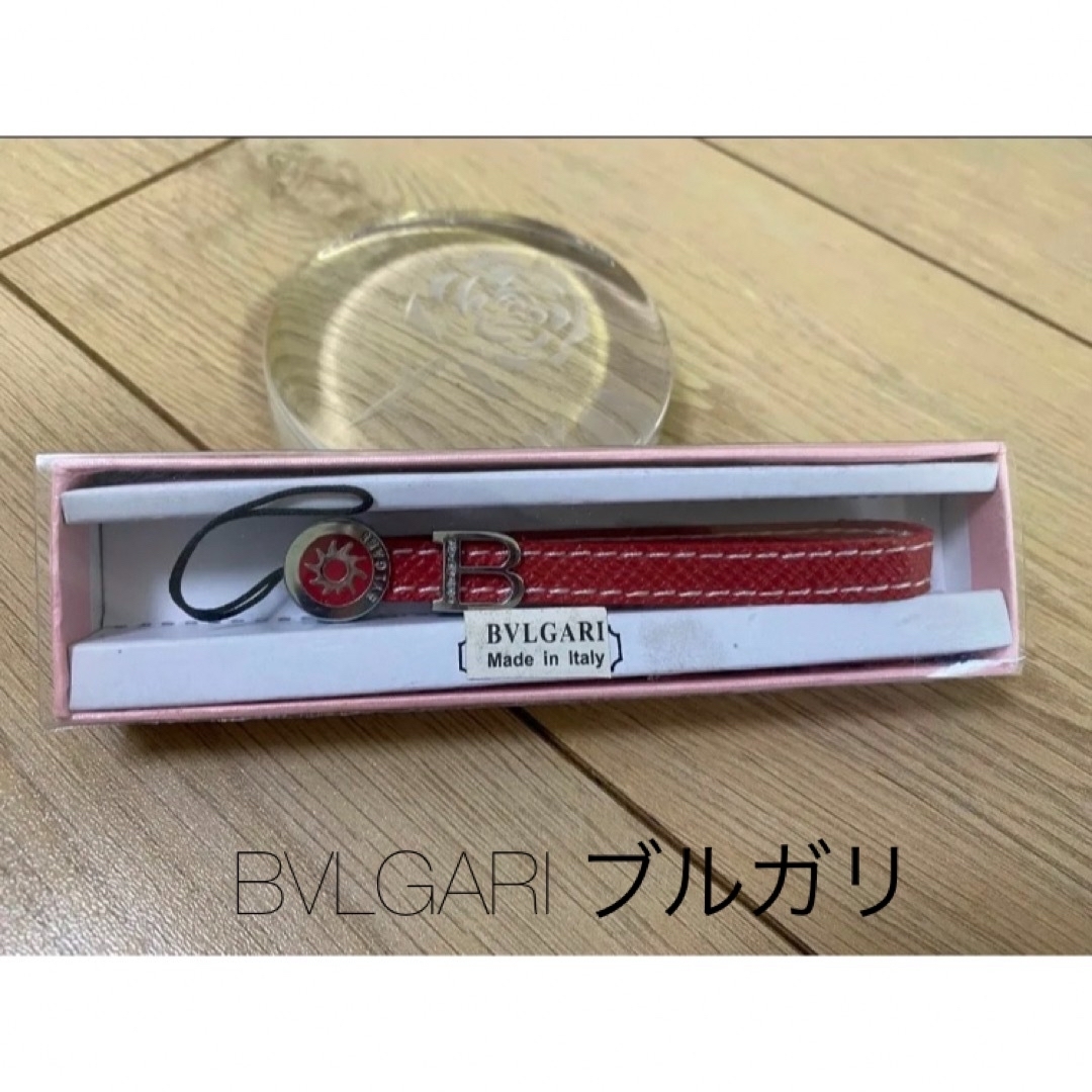 【新品】BVLGARI ブルガリ 携帯 ストラップ スマホ/家電/カメラのスマホアクセサリー(ストラップ/イヤホンジャック)の商品写真