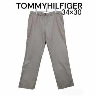 トミーヒルフィガー(TOMMY HILFIGER)のTOMMYHILFIGER　34×30　コットンパンツ　チノパンツ　古着(チノパン)