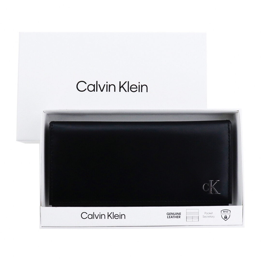 Calvin Klein - カルバンクライン 長財布 二つ折り CKメタル Calvin Klein - カルバンクライン 長財布 二つ折り CKメタル