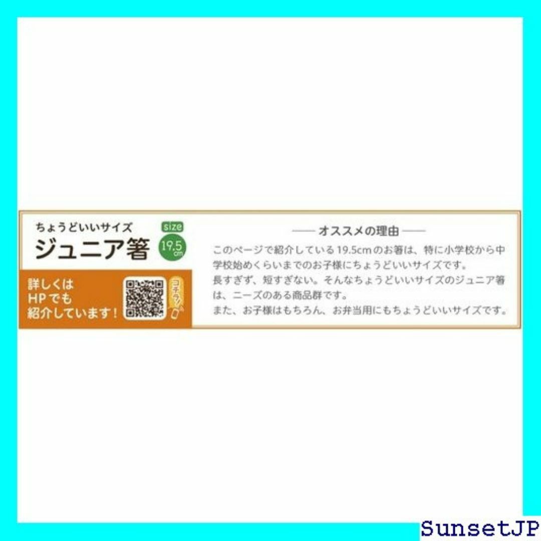 ☆母の日に☆ アオバ Aoba 箸 ジュニア箸 19.5c 食洗器対応 227 インテリア/住まい/日用品のインテリア/住まい/日用品 その他(その他)の商品写真