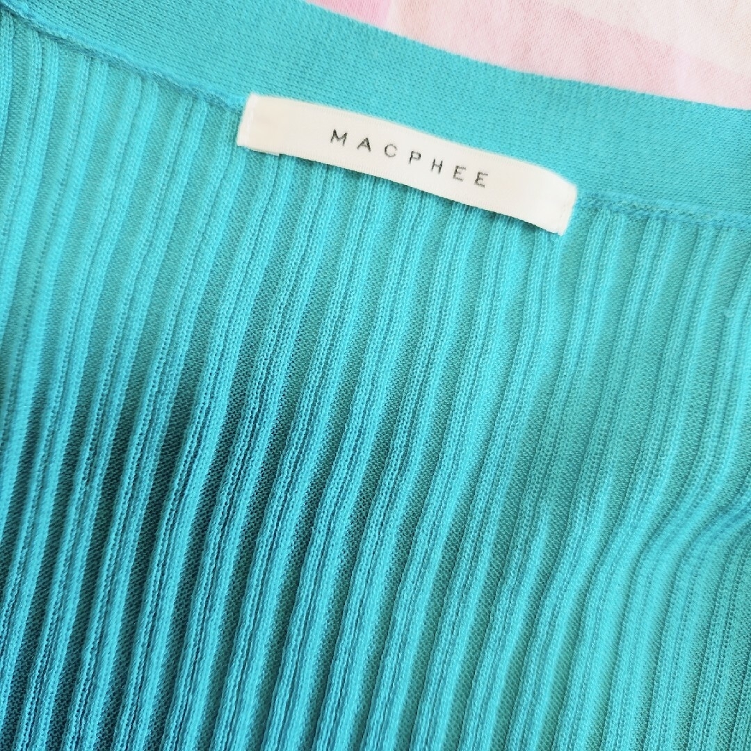 MACPHEE(マカフィー)の【クリーニング済】MACPHEEマカフィー トゥモローランド　ニットカーディガン レディースのトップス(カーディガン)の商品写真