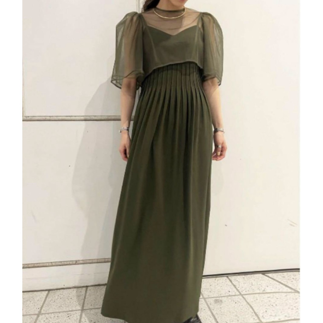 Ameri VINTAGE(アメリヴィンテージ)のPUFF TULLE TOP LAYERED DRESS レディースのワンピース(ロングワンピース/マキシワンピース)の商品写真