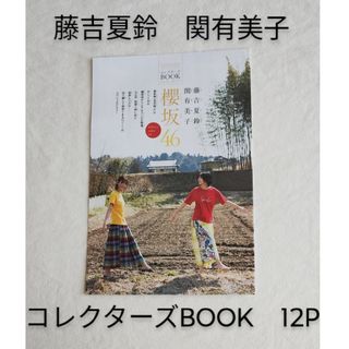 サクラザカフォーティシックス(櫻坂46)の【櫻坂46】藤吉夏鈴　関有美子　コレクターズBOOK　12P 　少年サンデー付録(アイドルグッズ)