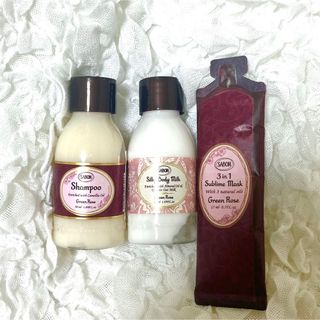 SABON - サボン　SABON　グリーンローズ　ミニサイズ　シャンプー　ボディミルク