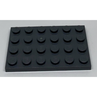 LEGO パーツ　プレート　4×6 ダークグレー(知育玩具)