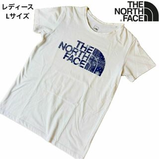 ザノースフェイス(THE NORTH FACE)のTHE NORTH FACE ノースフェイス　白Tシャツ　ペイズリー柄　ロゴ　L(Tシャツ/カットソー(半袖/袖なし))