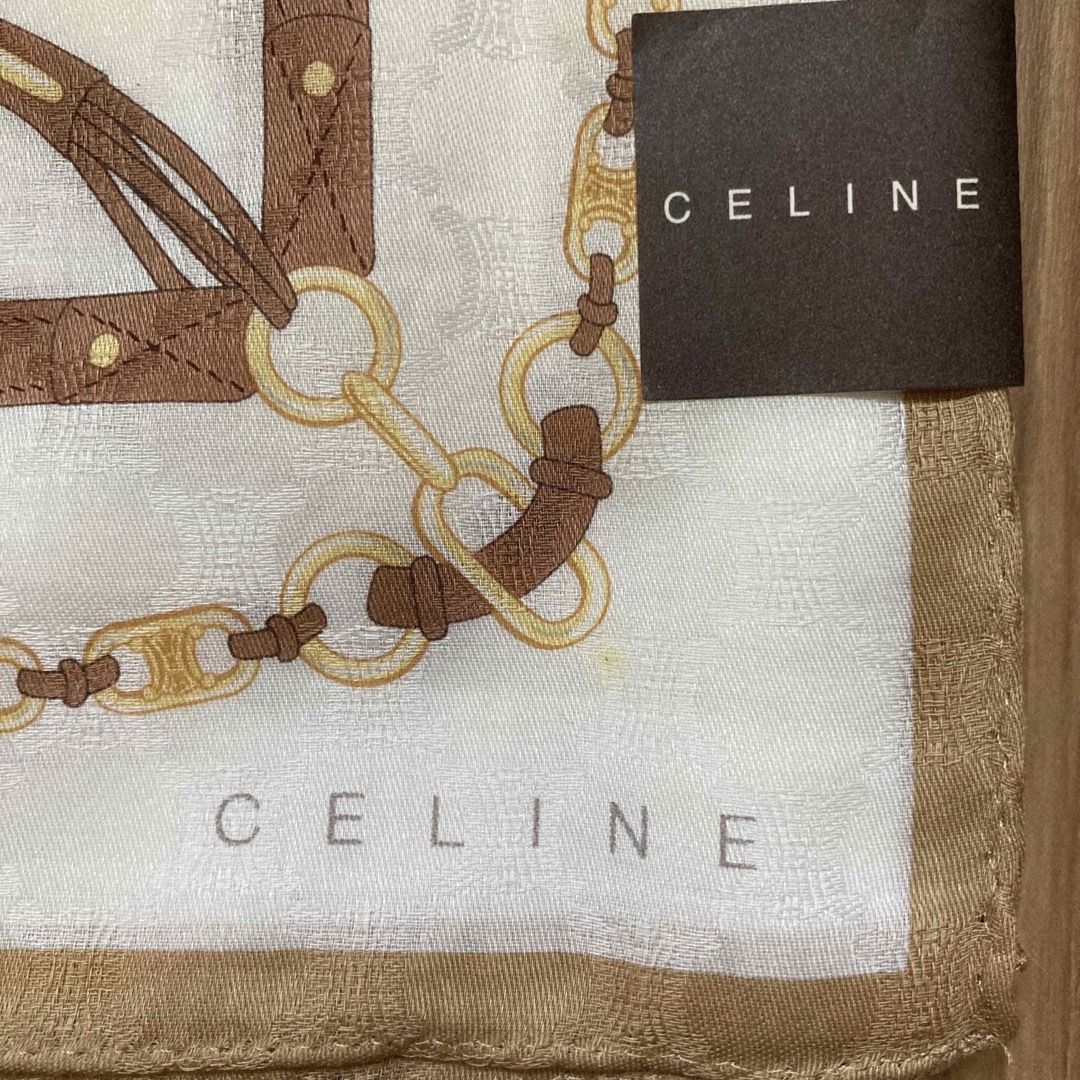 celine(セリーヌ)のCELINE セリーヌ スカーフ ハンカチ 大判ハンカチ レディースのファッション小物(ハンカチ)の商品写真